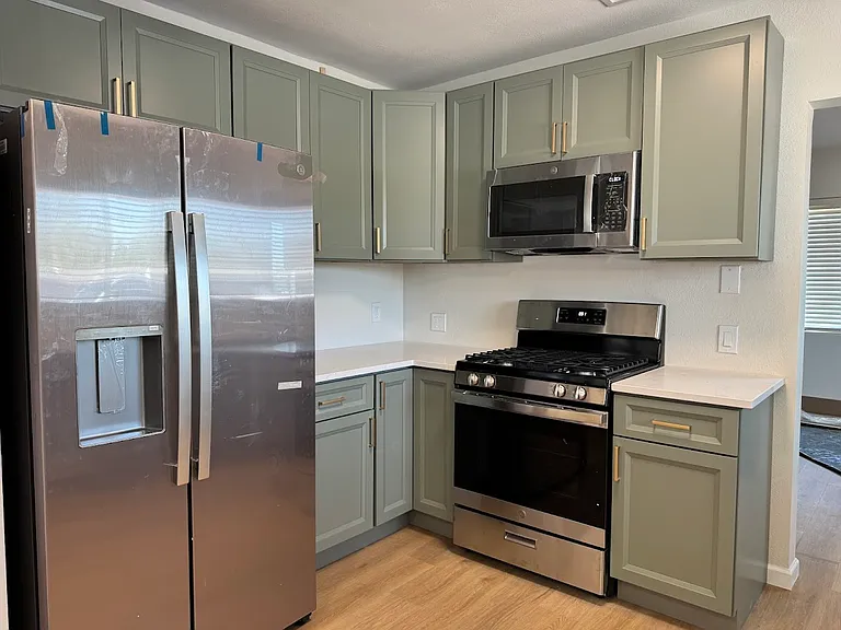 Kitchen with new SS Appliances