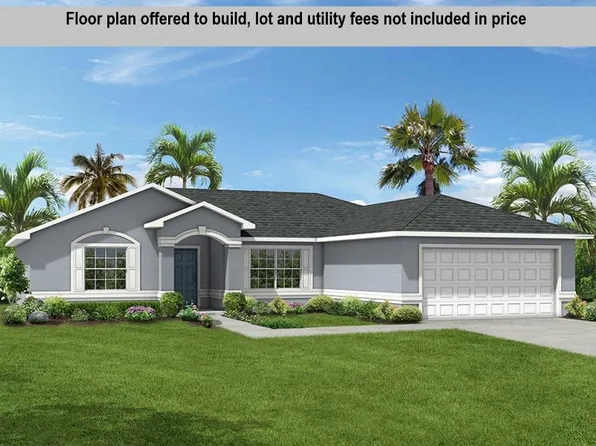 Bryce Plan ON YOUR LOT Plan, Palm Coast BUILD ON YOUR LOT