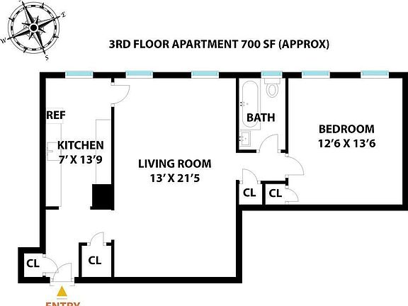 2nd image of 263 Eastern Pkwy APT 3D