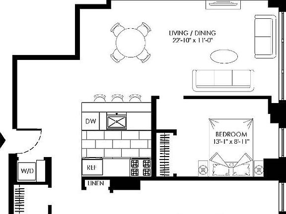 2nd image of 301 E 47th St #5B***