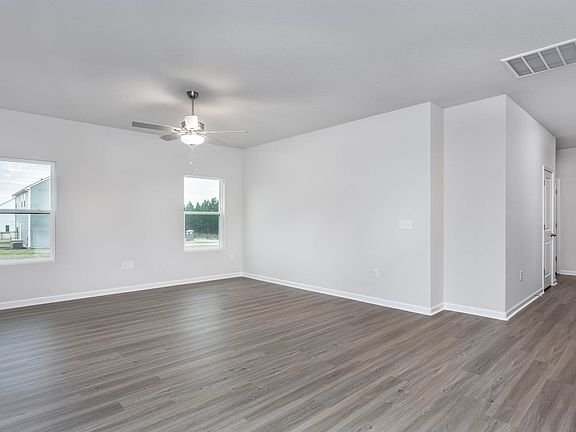 The living room has ample space.