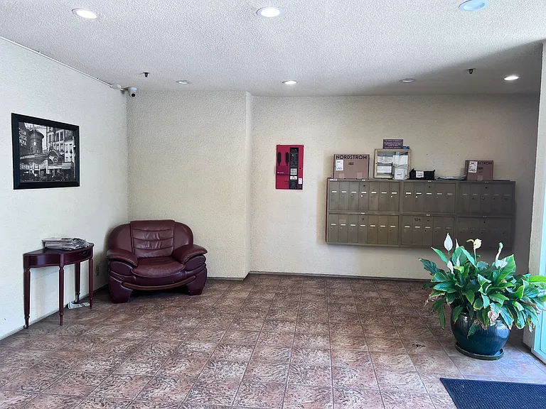 Mailbox area.