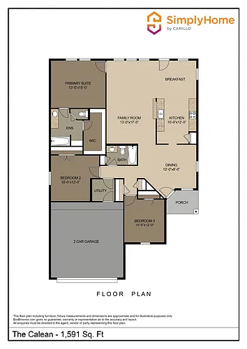 Floor plan 34 Laguna Bend Drive