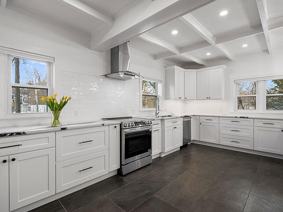 Spacious renovated kitchen.