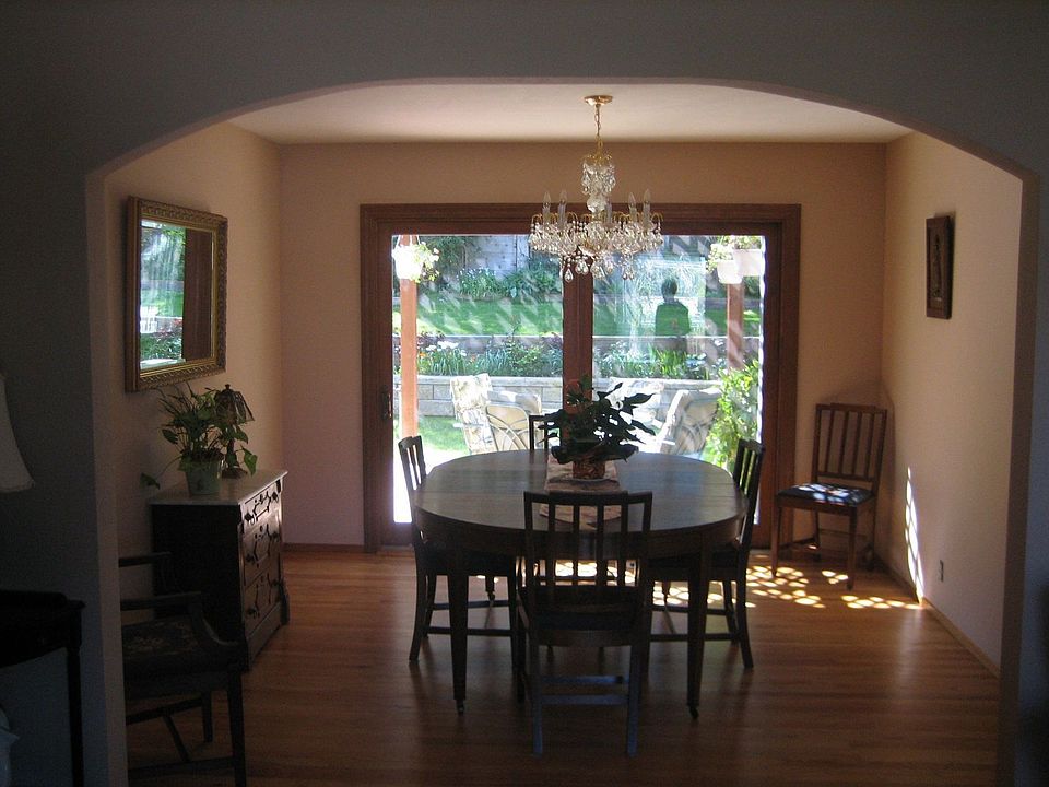 Beautiful view from dinning room out to yard 
