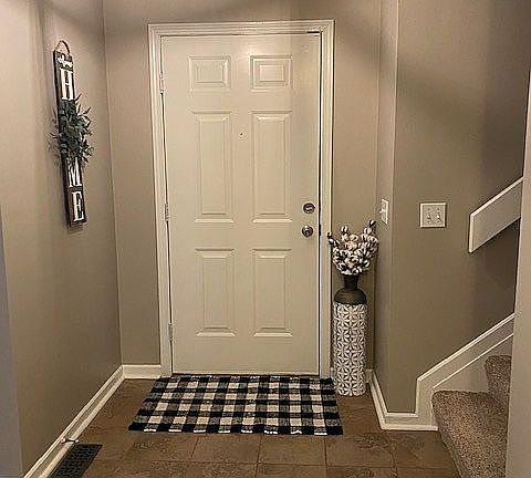 Main entrance door area