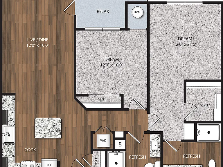 B4 | 2 bed/2 bath B4 | 2 bed/2 bath