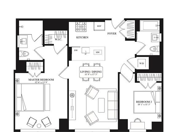 2nd image of 3 Court Sq APT 5310