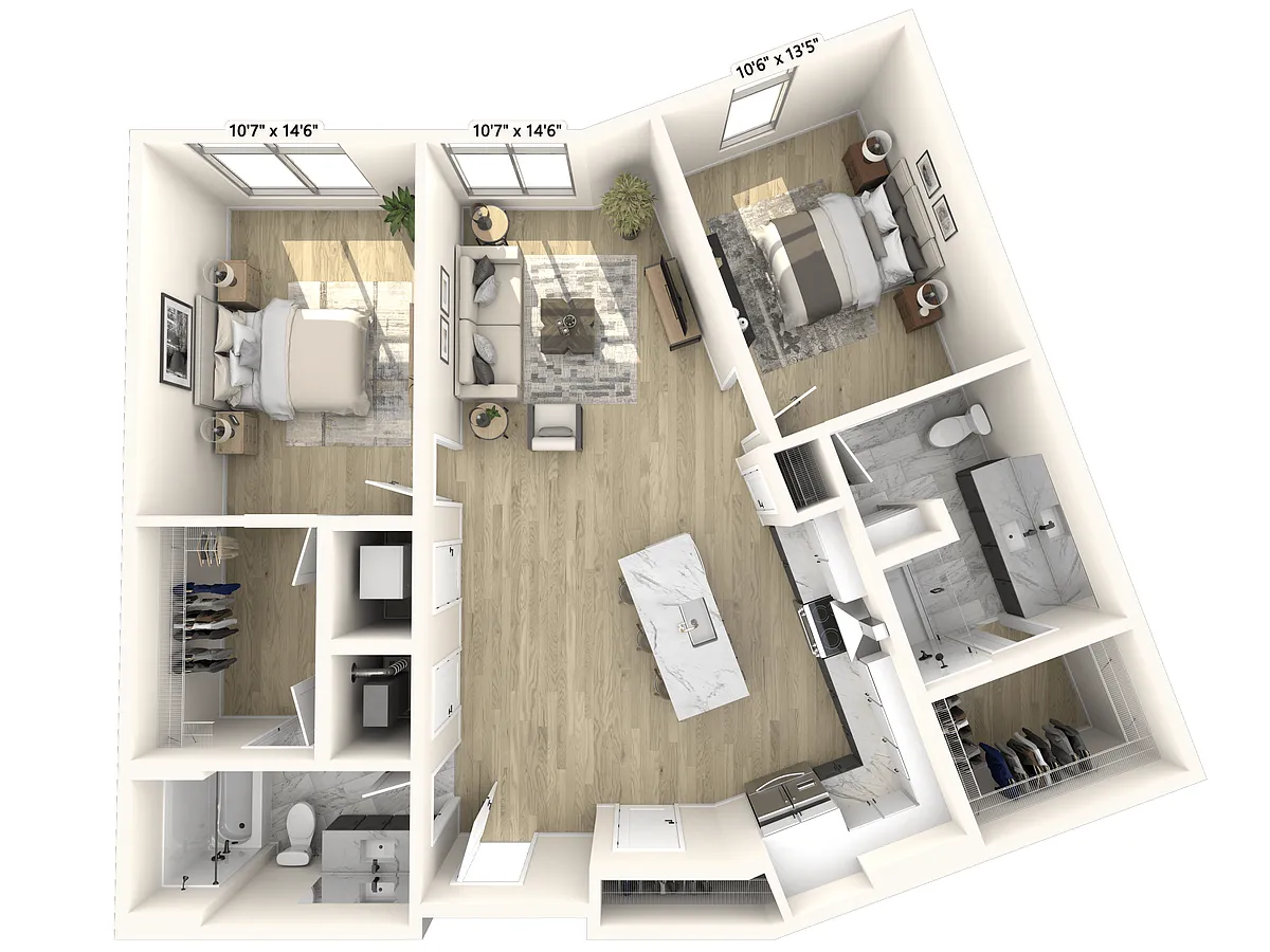 Floor plan B3 - The Hamilton