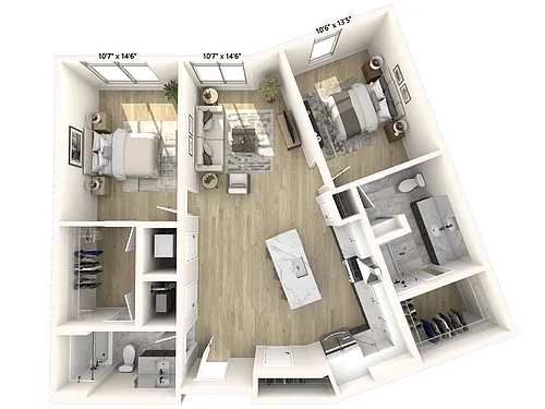 Floor plan B3 - The Hamilton