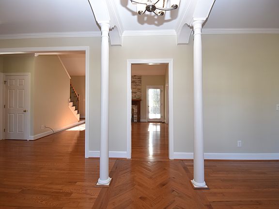 A view from the entry, check out those great hardwood floors. This homes interior has been freshly painted just for you.