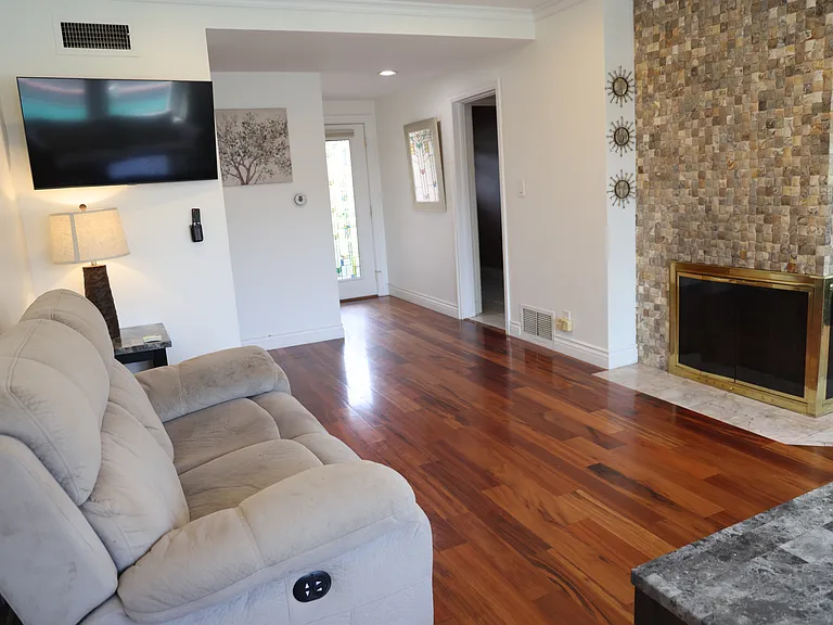 Love seat recliner at living room