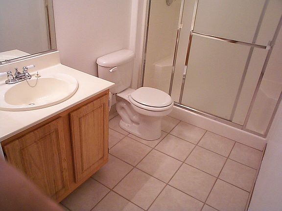 new tile in both Bathrooms