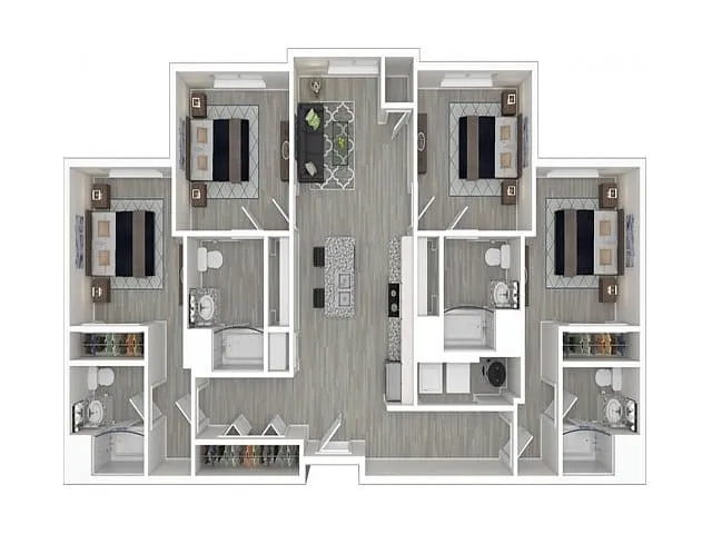 Floor plan 4X4 D1