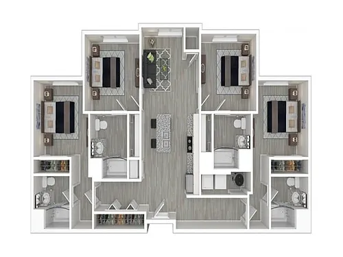 Floor plan 4X4 D1