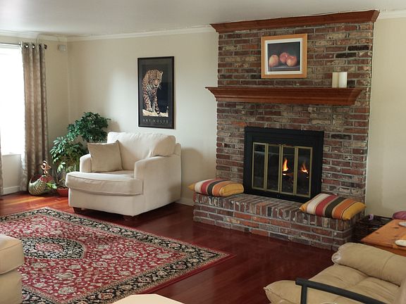 gas fireplace in family room