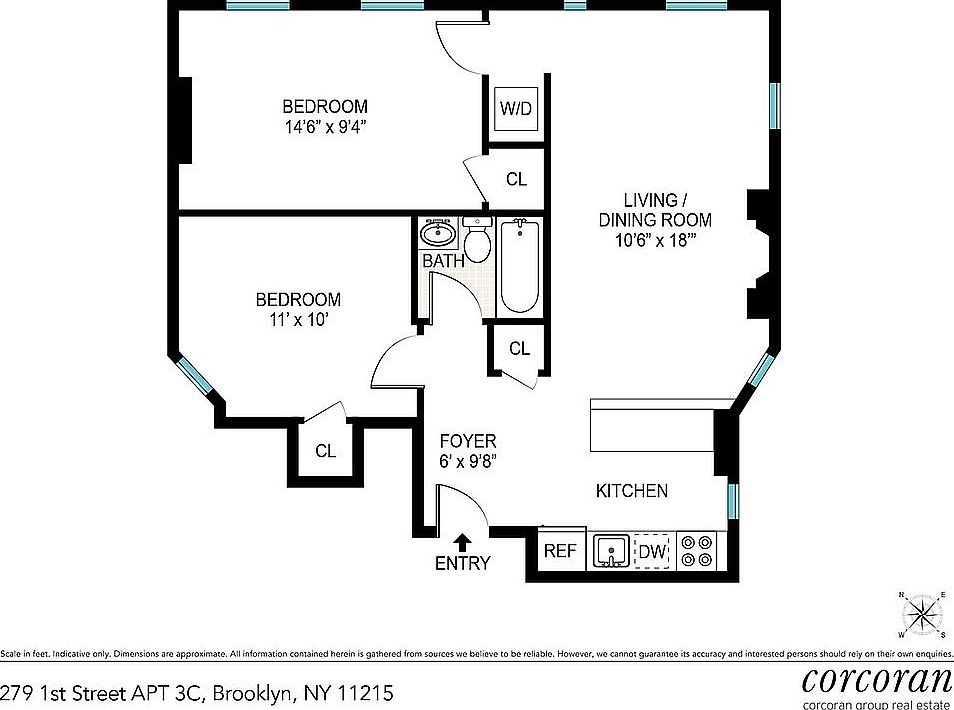 2nd image of 279 1st St APT 3C