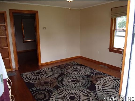 living room front door view