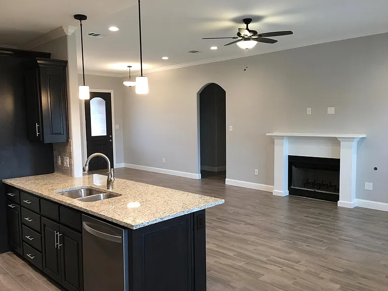 Kitchen Bar and Open Concept Den/Living Area
