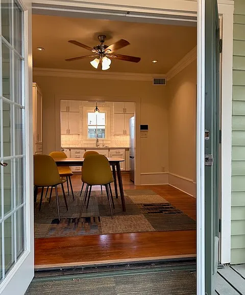 And from the Dining Room porch, with french doors open.