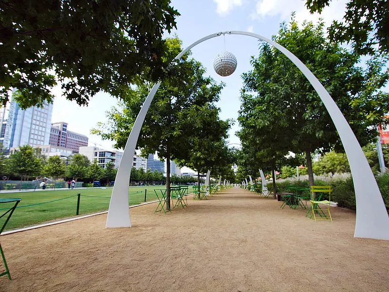 Klyde Warren Park is nearby