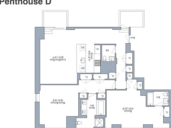 2nd image of 33 W 56th St APT 16A