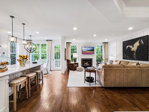 Kitchen opens up to family room