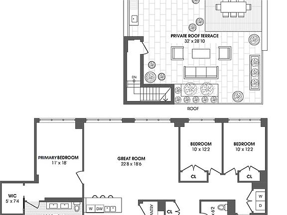 2nd image of 438 E 12th St #Penthouse F