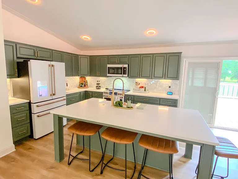 Updated kitchen with designer appliances