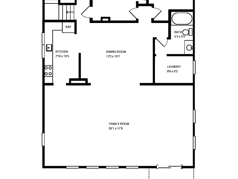 the second floor