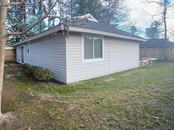 Backyard with privacy fence