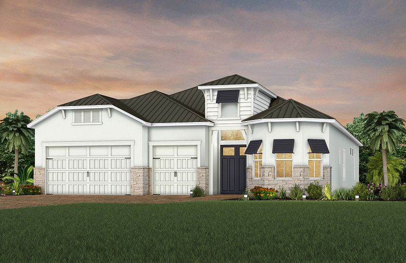 Exterior CO3 with stone detail and metal roof