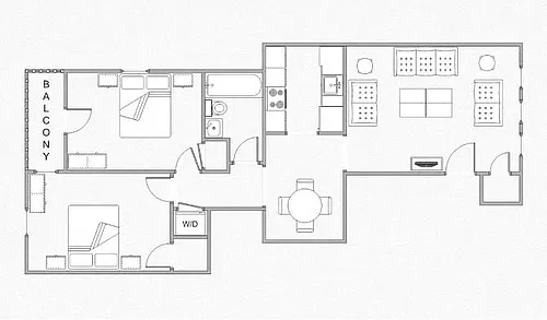 Floor plan 2 Bedroom