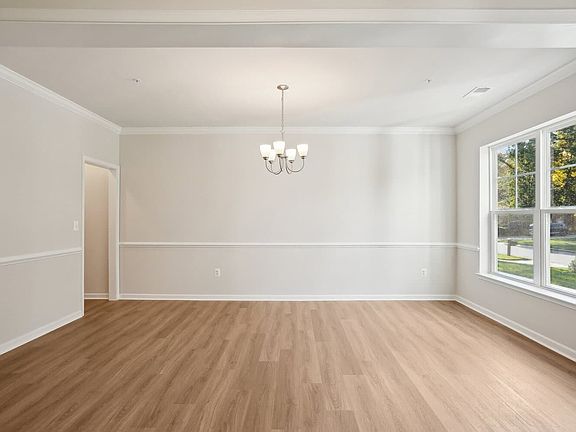 The dining room of the Kendrick on homesite 3032 at Swan Point.