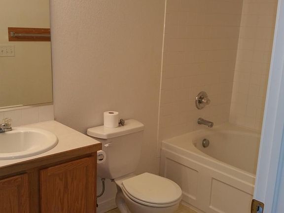 Large tub in bathroom
