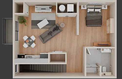 Floor plan Studio