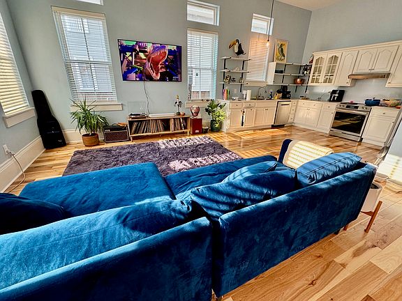 living room and kitchen