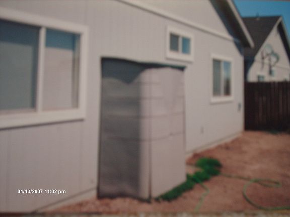 Back Yard with Storage Shed