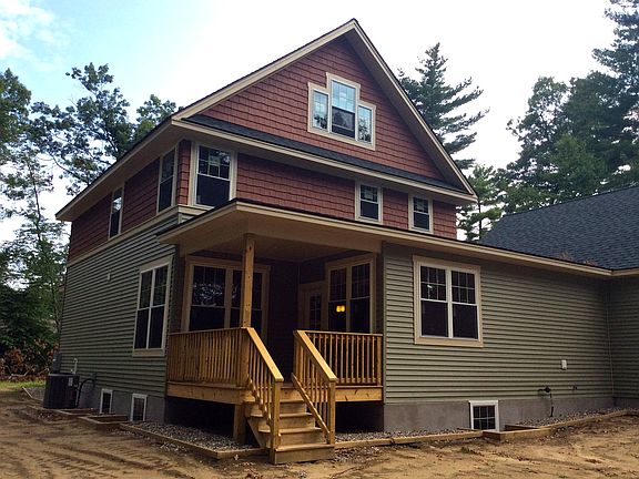 back of house with porch