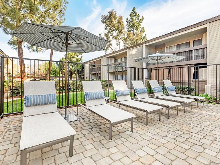 Sundeck with lounge chairs