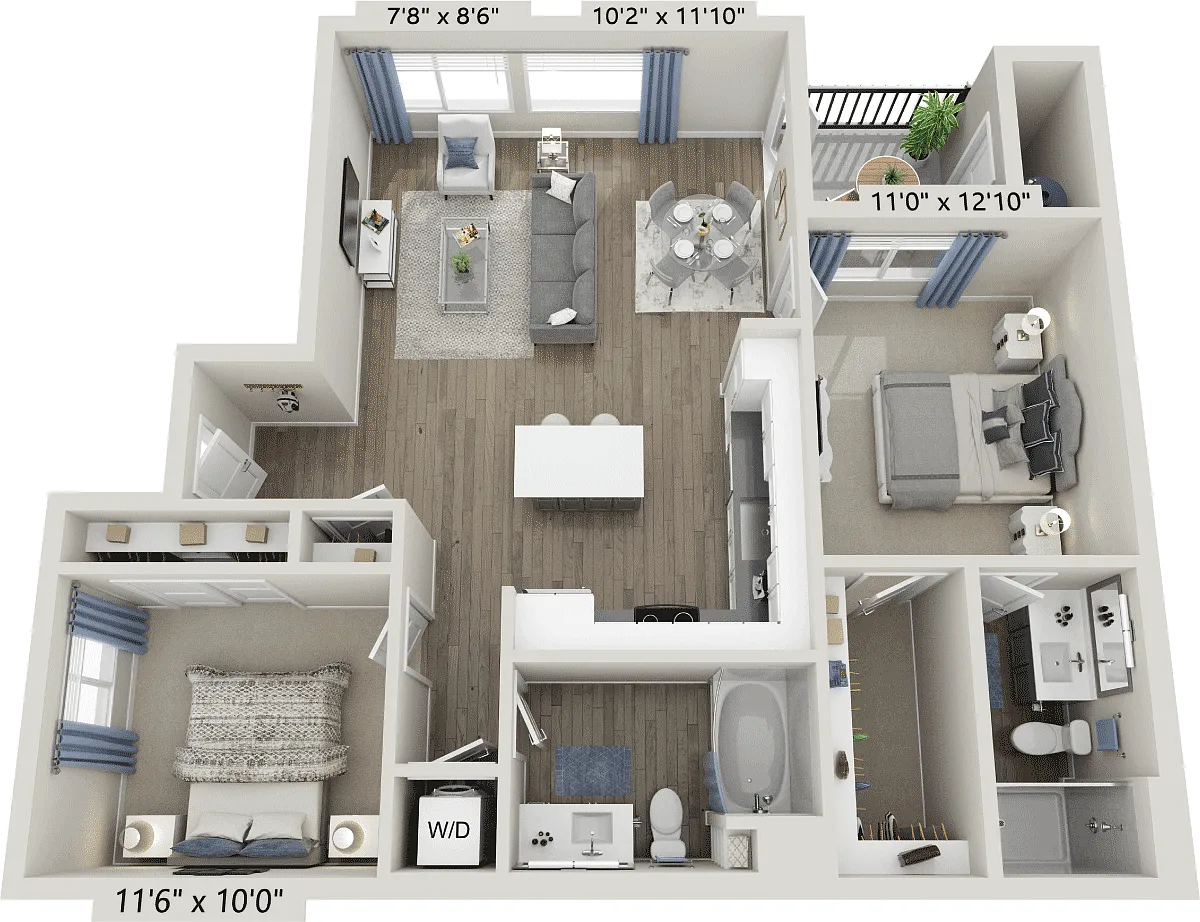 Floor plan B2.1 Skyline One