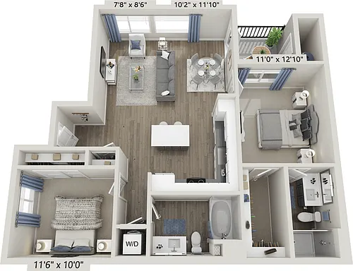 Floor plan B2.1 Skyline One