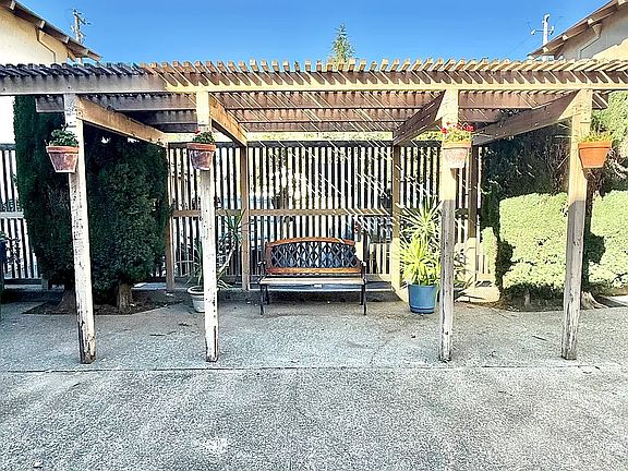 Patio in front of unit
