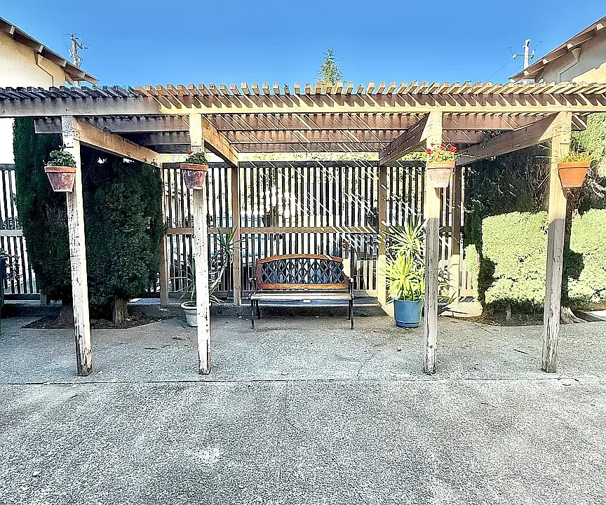 Patio in front of unit