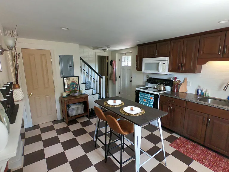 Eat in kitchen (shown prior to recent repainting).