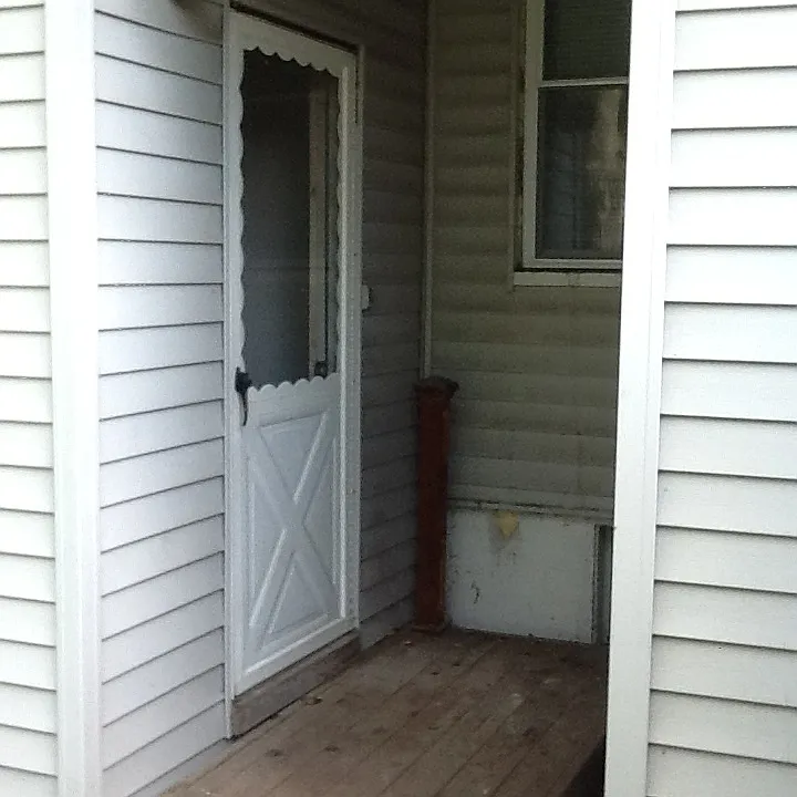 Back entrance to apartment