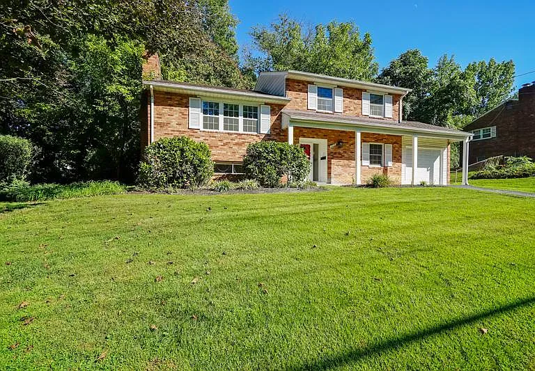Front view - corner lot