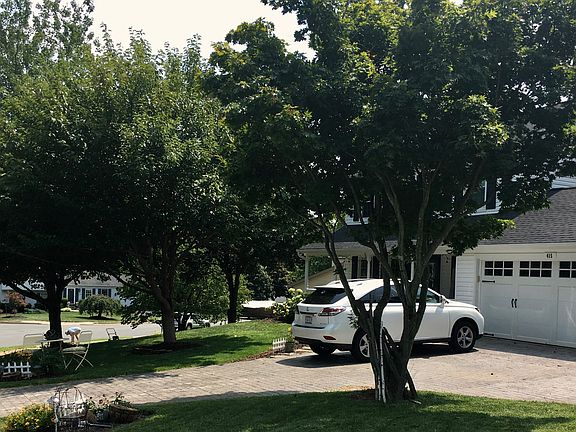 Custom stamped driveway