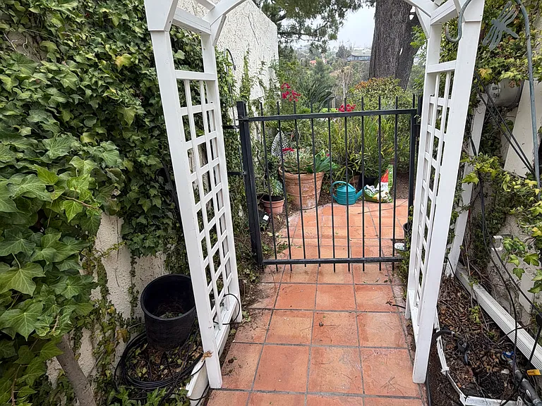 Leaving the house entryway