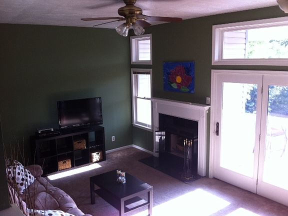 Living Room w/working fireplace